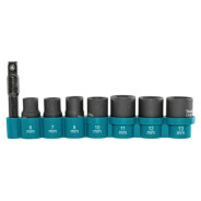 Головки торцевые ударные 1/4" 6-13 мм (8 шт.) в блистере  MAKITA E-12289