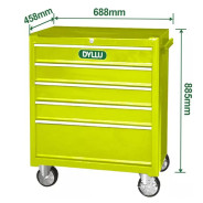 Тележка инструментальная 688x458x735мм  DYLLU DTCS2A05