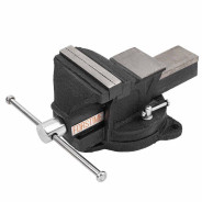 Тиски стальные поворотные с наковальней 4" (100мм)  FORSTIME FT-6540104