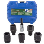 Набор резьбовых адаптеров для демонтажа форсунок 6пр.(М14х1.5, М17х1.0, М20х1.0, М25х1.0, М27х1.0, Н...Rock FORCE RF-904G14