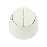 Выключатель 2 клавишный (открытый, до 10А) бежевый, Ретро  ...BYLECTRICA А510-2202беж