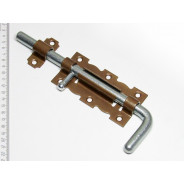 Задвижка дверная 100 мм круглая, бр.металлик/цинк  STARFIX SMP-48223-1