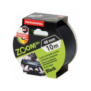 Лента армированная клейкая 48mmх10m  (черная)  ZOOM 02-5-4-005