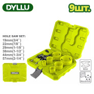 Набор биметаллических коронок   (9 шт.)DYLLU DTKJ3491