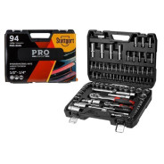 Набор головок и бит 94пр. 1/4", 1/2" PRO  STUTTGART (6 граней)  STARTUL PRO-094S