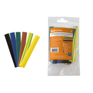 Термоусаживаемая трубка ТУТнг 8/4 набор, 7 цветов по 3 шт. 100мм,  ...TDM SQ0518-0504