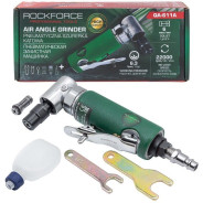Пневмозачистная машинка ,цанга 6мм, 22000об/мин, 6.3 бар,   Rock FORCE RF-QA-611A