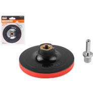 Держатель для АГШК (черепашка) мягк. 100мм 8мм/М14 () (шлифтарелка опорная с липучкой, для дрели и У...GEPARD GP0840-100