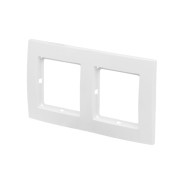 Рамка 2-местная белая, Стандарт, KD-2-Б,  ЮПИТЕР JP7422-06