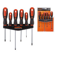 Набор отверток 6шт (SL3х100,5,5х150 PZ2х100 PH0х75,1х100,2х125) MASTER () (двухкомп. рукоятка Anti-S...STARTUL ST3093-6