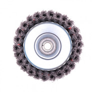 Щетка для УШМ, 125 мм, М14, Чашка, крученая проволока 0.5 мм  Matrix 74627