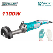 Прямая шлифмашина, диск 150мм, 1100Вт, 5000об/мин,  TOTAL TSG1508
