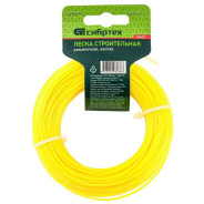 Леска строительная, 100 м, D 1 мм, цвет желтый  Сибртех 84837