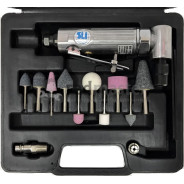 Пневмошлифовальная машинка с поворотом 90гр. 20000об/мин 6мм с набором камней  ...SUMAKE ST-7734МK