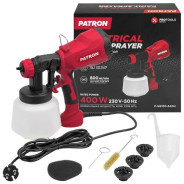 Краскопульт ручной электрический (230В, 400Вт, объем бачка 1л, макс.расход краски 800мл/мин) PATRON ...Patron P-SG100-640H