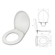 Сиденье для унитаза Универсал белое  ИнкоЭр И-Сид.-Универсал-Бел