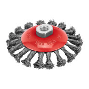 Щетка для УШМ, 115 mm, М14, Тарелка, крученая проволока 0.5 mm  Matrix 74610