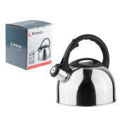 Чайник со свистком, нержавеющая сталь, 2.5 л, серия Magnum, серебристый металлик  ...PERFECTO LINEA 52-025018