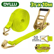 Ремни с храповым механизмом 3 тонны 10 м  DYLLU DTRT13310