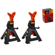 Стойка-поддомкратник 3т (2 шт) AUTO (h min 304mm. h max 444mm. подставки под машину регулируемые)  ...STARTUL ST8024-04