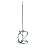 Насадка для миксера, для легких растворов,160 х 590 мм, оцинкованная,хвостовик резьба М14  ...Сибртех 848997