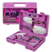 Набор садового инструмента, 5пр.(рыхлитель,совок-2шт,опрыскиватель,секатор),в кейсе  ...TELLY TOOLS TL-TG2109010-P