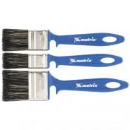 Набор кистей для водных красок 25мм, 35мм, 50мм, смешанная щетина, пластиковая рукоятка  ...Matrix 83349