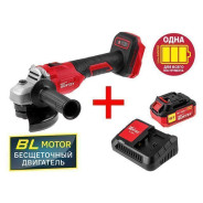 Аккумуляторная углошлифмашина  CAG 1812-1 E в  ALL1 с акб и з/у 18В, 1АКБ   4.0 А*ч, Li-Ion,  125х22...WORTEX 329192