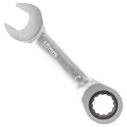 Ключ комбинированный трещоточный короткий 15мм  DISEN DS-KT2016M-15