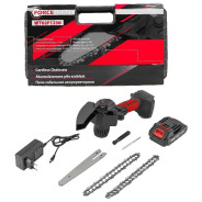 Пила цепная аккумуляторная, 2АКБ, Li-ion 20V, 2.0Ah,   FORCEKRAFT FK-WT02F1230