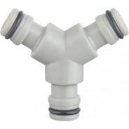 Адаптер поливочный трехсторонний для быстросъема на КАРТОНКЕ  ...H-D HD-G6105