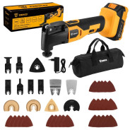 Многофункциональный инструмент, 20В, 1АКБ 2,0 А/ч,  DEKO DKOT20 Multi SET (38шт)...Deko 083-1202