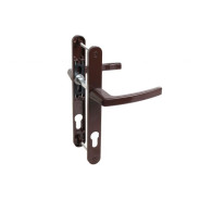 Ручка на планке БУЛАТ 85.70.25.02.8017 УРАЛ коричн. с пружин. м/о 85  ЛДМ (для узкопроф.)  ...УЗК 15994