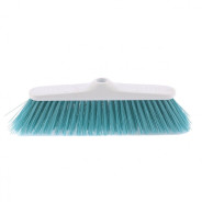 Щетка пластмассовая "CLASSIC" для подметания пола 27 см, без черенка, бирюзовая щетина ELF...Elfe 93541