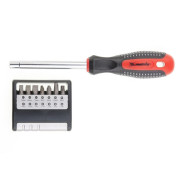 Отвёртка с набором бит, CrV,14 шт.  Matrix 11337