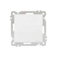 Выключатель одноклавишный (скрытой установки, без рамки, винт. зажим) белый, DARIA  ...MUTLUSAN 2100 401 0201