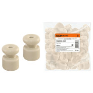 Изолятор керамический для ретро провода "ЭКО" (25шт) сосна  ...TDM SQ2802-0005