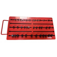 Органайзер магнитный для 36 головок 1/2" (300х152х18,5мм)  H-D HD-08330