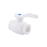 Кран шар. ПП 20 бел.  РосТурПласт 27603