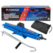 Домкрат механический "ромб" 1,5т с резиновой накладкой (h min 104мм, h max 385мм, L-415мм)...Forsage F-RF-105B