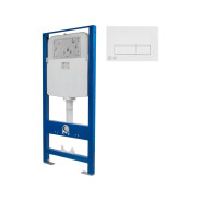 Инсталляционный сет 3 в 1 с кнопкой 312 (Кнопка - белая прямоугольная)  ...AV Engineering AVW31-312