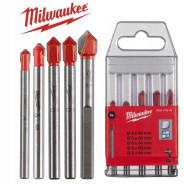 Сверла универсальные 4/5/6/6/8 мм (5 шт) GEN II по стеклу / плитке MILWAUKEE ...Milwaukee 4932479948