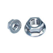 Гайка М8 с фланцем, цинк, DIN 6923 (10 шт в зип-локе)  STARFIX SMZ1-66043-10