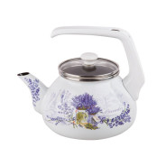 Чайник стальной эмалированный, 2.2 л, серия Букет лаванды (диаметр 11.5 см, высота 12 см)  ...PERFECTO LINEA 52-360922