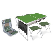 Набор складной стол влагостойкий и 4 стула  NIKA ССТ-К3