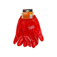 Перчатки х/б, ПВХ покрытие (полный облив) 10 р-р  (Гранат)  STARTUL ST7505-10