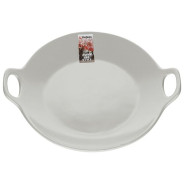 Тарелка-блюдо керамическая, 24х20.3х4.5 см, серия ASIAN, серая  ...PERFECTO LINEA 17-102403