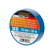 Изолента ПВХ 18mmх20м синяя PROFI (130 мкм)  STARTUL ST9046-2