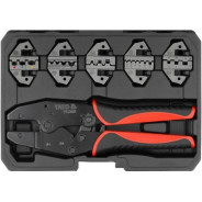 Пресс-клещи для обжима наконечников, набор 6пр  YATO YT-22451
