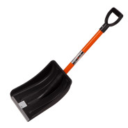 Лопата для уборки снега пластиковая, 275х345х890 мм, стальной черенок  ...Stels 61586